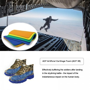 공군 스카이 다이빙 안전 랜딩 부츠 쿠션 보호 재료 （ACF）